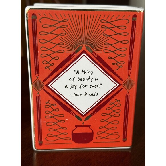 Bibliophile Vase The Writer's Companion Book Ceramic Vase by Jane Mount - Picture 4 of 11